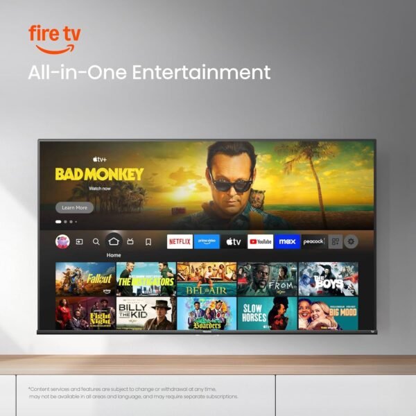 Hisense | 43" Class A7 Series 4K UHD Smart Fire TV (43A7NF) - Wide Color Gamut, HDR10+, Dolby Vision, Dolby Atmos, AI Sports Mode, Game Mode, ALLM, Alexa Built in with Voice Remote, Streaming TV, Black - Image 7